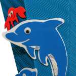 Roth Schultüte 68cm eckig Delfin - Bastelset