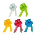 Star Ziehschleife mit Tüll, farbig gemischt