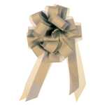 Star Ziehschleife mit Tüll weiß 10er Box...