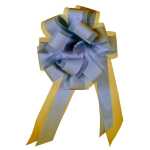 Star Ziehschleife mit Tüll hellblau 10er Box...