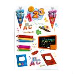Roth 3D-Sticker Schule, 12x16 cm, 13 Teile