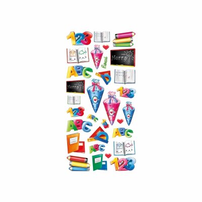 Roth  Soft-Sticker Schule, 10x20 cm, 31 Teile