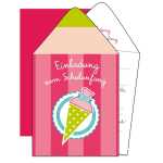 Roth Schulanfangs-Serie Einladungskarte "Stift"