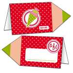 Roth Schulanfangs-Serie Tischkarte "Stift"...