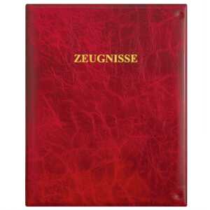 Roth Zeugnismappe-Ringbuch dkl. rot