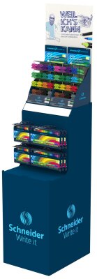 Schneider Fineliner/ Fasermaler Link-It sortiert, Displaytower, Schul-Style