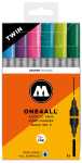 Molotow Acrylmarker ONE4ALL ACRYLIC TWIN 6er Etui, Basic...