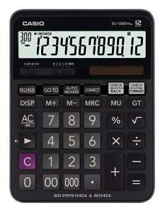 Casio Tischrechner anzeigend DJ-120 DPLUS 12 Stellen, Solar/Batterie