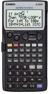 Casio Schulrechner, FX-5800 P 664 Funktionen, Batterie