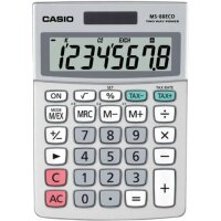 Casio Tischrechner MS88ECO anzeigend