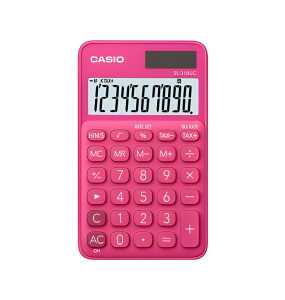 Casio Taschenrechner SL-310 UC RD Rot, 10 Stellen, Solar/Batterie