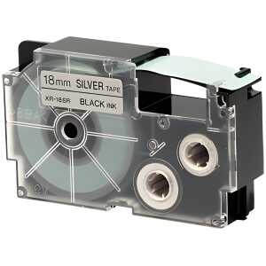 Casio Farbband XR18SR schwarz auf silber