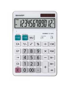 Sharp Tischrechner anzeigend EL-340 W 12 Stellen, Solar/Batterie