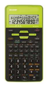 Sharp Schulrechner EL-531 TH-GR 273 Funktionen, Batterie, Grün