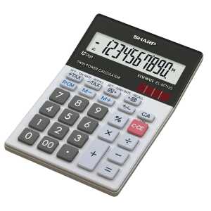 Sharp Tischrechner anzeigend ELM-711 GGY 10 Stellen, Solar/Batterie
