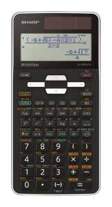Sharp Schulrechner EL-W531 TG-WH 422 Funktionen, Solar/Batterie,Weiß