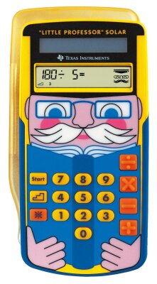 Texas Instruments Schulrechner Little Professor Solar gelb-blau, Spielend Mathe lernen