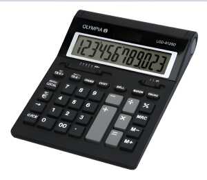 Olympia Tischrechner anzeigend LCD 612 SD 12 Stellen, Solar/Batterie