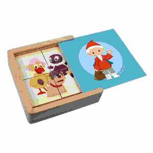 Trötsch Erstes Puzzle Sandmann 12 x 12 x 3,5 cm, aus Holz