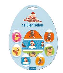 Trötsch 12er Eierfolien Sandmann 14 x 19 cm