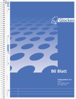 Glocken Collegeblock A4 liniert 80 Blatt holzfrei