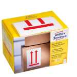 Hinweisetiketten Hier oben weiß/rot 7250 100x74mm...