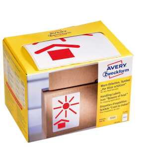 AVERY Zweckform Symbol-Hinweis-Etik ettenrolle, neonrot (72072530)