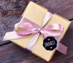 AVERY Zweckform ZDesign Sticker auf Rolle Danke! (72056856)