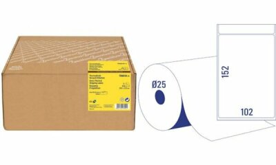 Zweckform Thermoetikette 600ST weiß TD8060-76 Thermodirektetiketten. Werkstoff: Papier