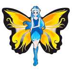 Elliot Drachen X-Kites Mini Mylar Elfe Moon