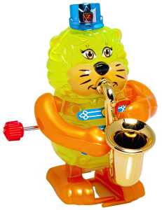 Wind Ups Aufzieh-Figur Dizzy Katze mit Saxophon
