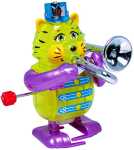 Elliot Dorsey Tiger mit Posaune/Tiger trombone