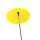 Elliot Lichtzauber Scheibe 4 cm gelb mit 20 cm Stab