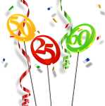 Elliot Lichtzauber Jubiläumszahl "25", 6...