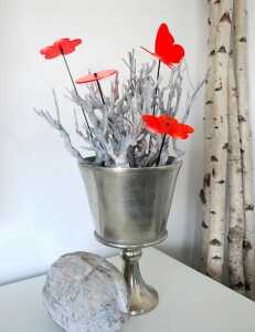 Elliot Lichtzauber Blume midi, 6 cm, rot