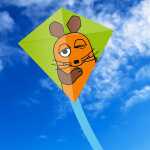 Elliot Drachen Mini Eddy Maus 30x30cm Gfk1/2mm grün