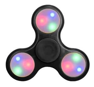 FidgetToy Fingerkreisel mit LED 7 x 7 cm, 51 g, sortiert