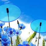 Elliot Lichtzauber Scheibe klein, 10 cm, blau