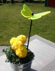 Elliot Lichtzauber Schmetterling klein, 10 cm, grün, gebogen