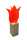 Elliot Lichtzauber Tulpe 3D stehend 12 cm rot