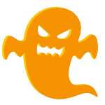 Elliot Lichtzauber Gespenst 20 cm orange