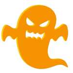 Elliot Lichtzauber Gespenst groß, 20 cm, orange