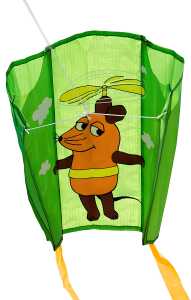 Elliot Drachen Pocket Kite Maus Flieger 76x50cm grün