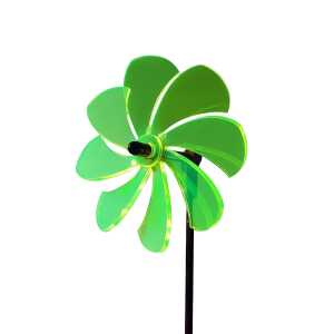 Elliot Lichtzauber Windrad 12 cm grün mit 100 cm Stab