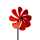Elliot Lichtzauber Windrad 12 cm rot mit 100 cm Stab