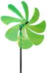 Elliot Lichtzauber Windrad 25 cm grün mit 100 cm Stab