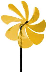 Elliot Lichtzauber Windrad 25 cm orange mit 100 cm Stab