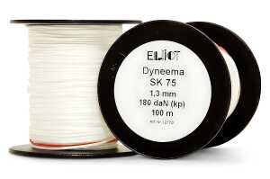 Elliot Dyneema, 130 daN 100 m 12-fach geflochten, 1,1 mm