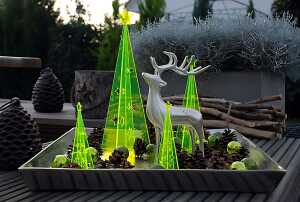 Elliot Lichtzauber 3D-Design-Tannenbaum Magic, 30 cm, grün, stehend