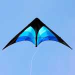 Elliot Drachen Delta Stunt 148 x 63 cm blau/schwarz rtf